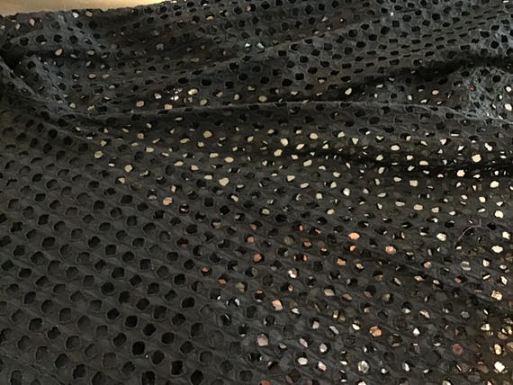 1930s Black Eyelet Gothic Gown & Bolero - image 12