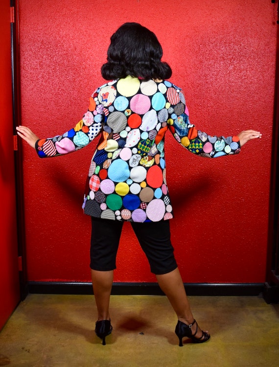 Vintage Patchwork Jacket Quilt Panels - image 5