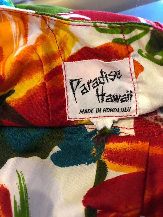 1960s Paradise Hawaiian Maxi Dress - image 6