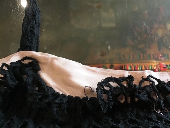 1930s Black Eyelet Gothic Gown & Bolero - image 13