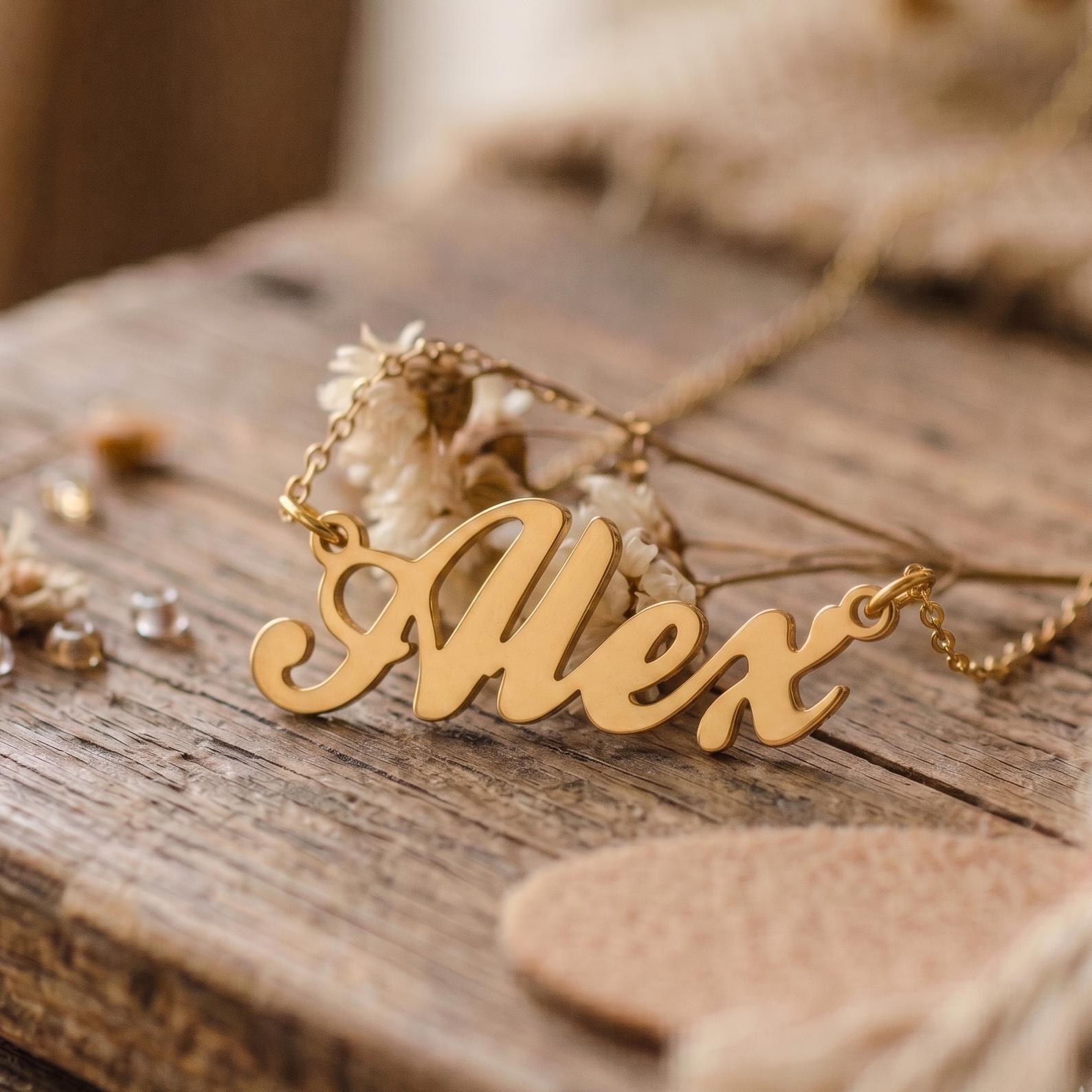 Name Alex Necklace - Etsy