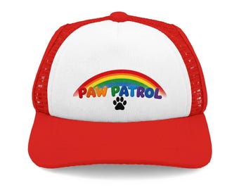 Czapka z daszkiem Paw Patrol Rainbow Paw Trucker | Czapka z piankowym przodem