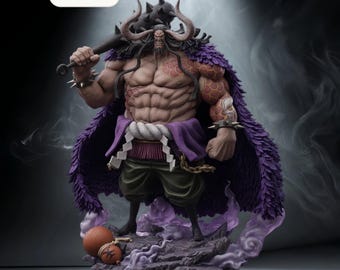 Kaido Sovereign STL File – Anime Warlord Statue – Instant Download