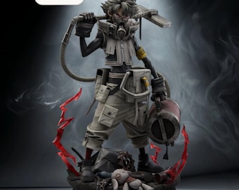 Rudo Ascension STL File – Anime Brawler Figurine – Instant Download