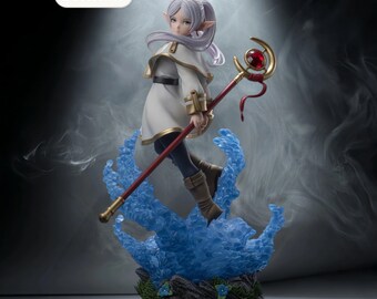Frieren Eternal STL File – Anime Mage Figurine – Instant Download