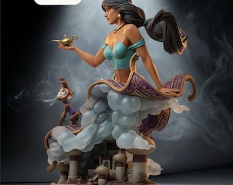 Jasmine Ascension STL File – Movie Princess Collectible Model – Instant Download