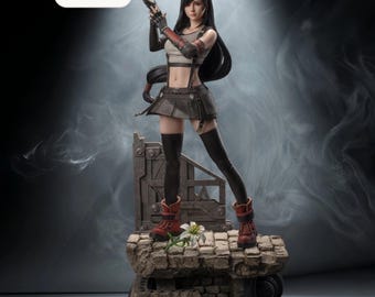Tifa Fury STL File – Game Collectible Figurine – Instant Download