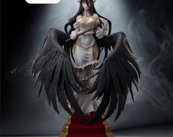 Archivo STL de Albedo Fallen – Estatua de guardián de anime – Descarga instantánea