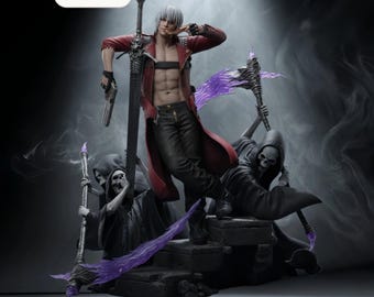 Dante Rebellion STL File – Game Collectible Statue – Instant Download