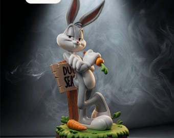 Bugs Bunny Fury STL File – Movie Toon Collectible Model – Instant Download
