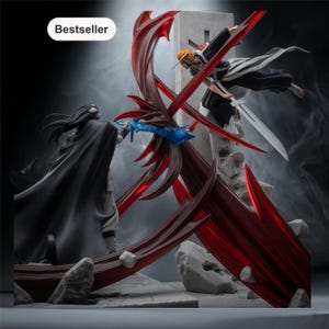 Yhwach Vs Ichigo Diorama STL File – Anime Collectible Statue – Instant Download