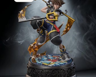 Sora Keyblade STL File – Game Hero Figurine – Instant Download
