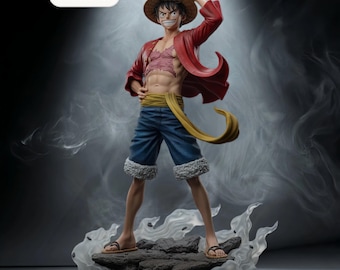 Archivo STL de Luffy Ascension – Estatua del Rey Pirata de Anime – Descarga instantánea