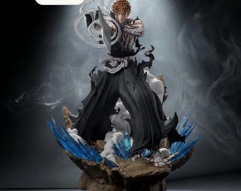 Ichigo Bankai STL File – Anime Warrior Figurine – Instant Download
