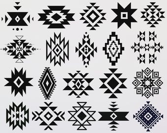 Aztec Svg Bundle, Southwestern Elements Svg, Tribal Pattern Svg, Aztec Pattern Svg, Aztec Elements Svg, Western Svg, Tribal Cut File, Cricut