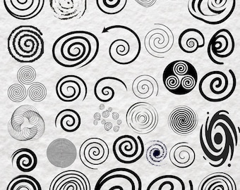 Spiral SVG Bundle , Spiral PNG Bundle, Spiral Clip Art, Spiral Files For Cricut, Hypnotic Spiral Svg, Swirl Svg, Swirl Cut Files For Cricut