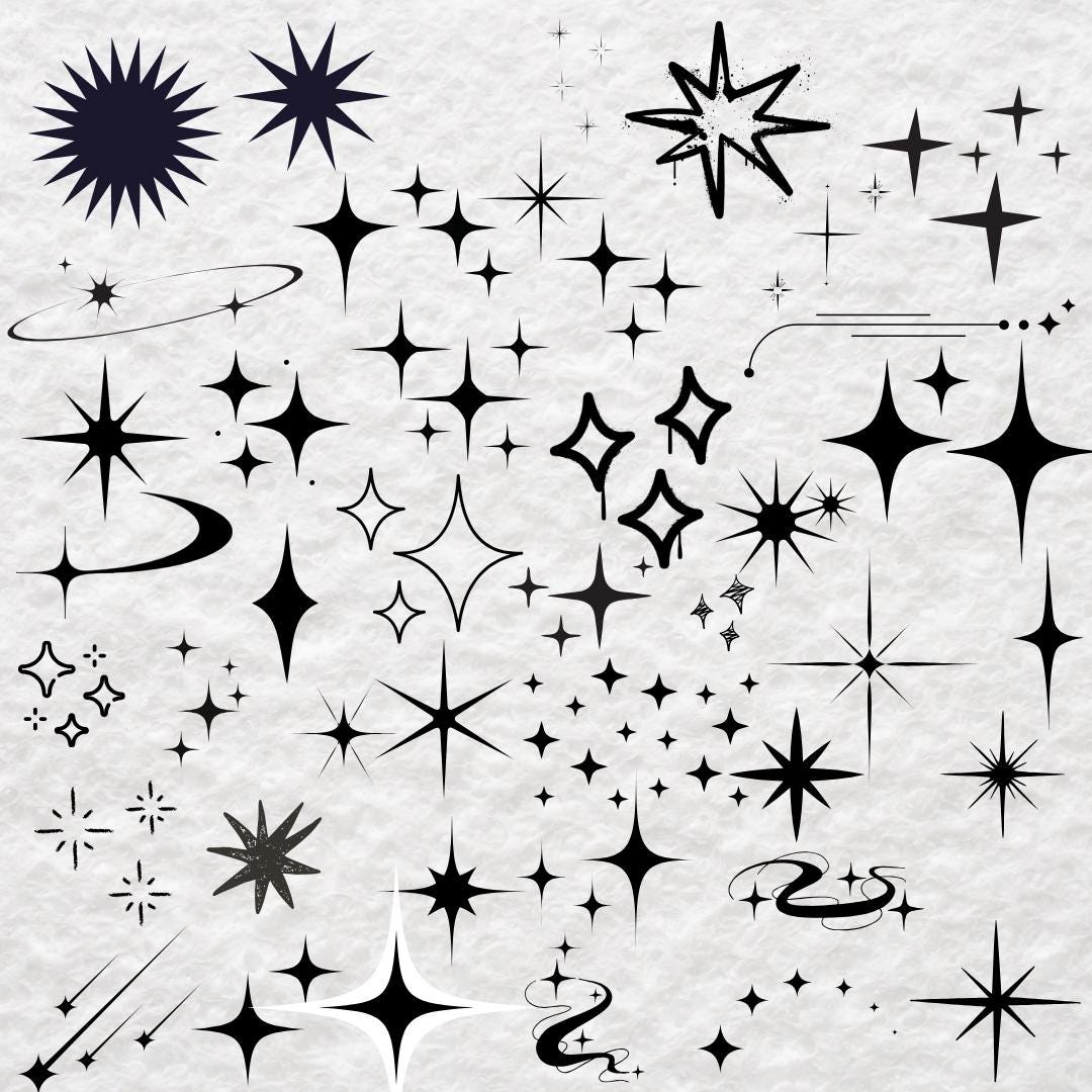 Sparkle Raster Sparkle SVG Bundle, Sparkle PNG Bundle, Sparkle Clipart, Sparkle Star ...