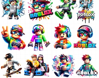 Roblox PNG Bundle, Roblox PNG Files, Gaming PNG for T-Shirt Mug Cup, Roblox Girls Png, Roblox Boy Png, Roblox Clipart, Gaming Png Design