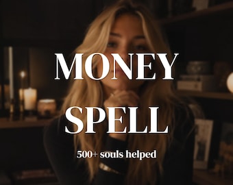 Money spellwork, money attraction ritual, abundance spellwork, prosperity energy ritual, financial flow and success + PDF guide