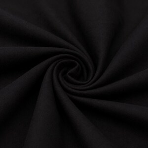 Organic Black Cotton Fabric by Yard | Soft, Breathable Sewing Material