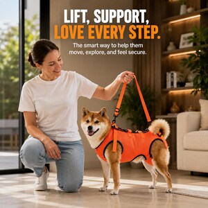 Dog Lift Harness Support Sling | Senior Dog Mobility Aid | Recovery Walking Assistance Vest