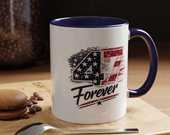 American Flag Heart Coffee Mug | 11oz or 15oz Accent Mug