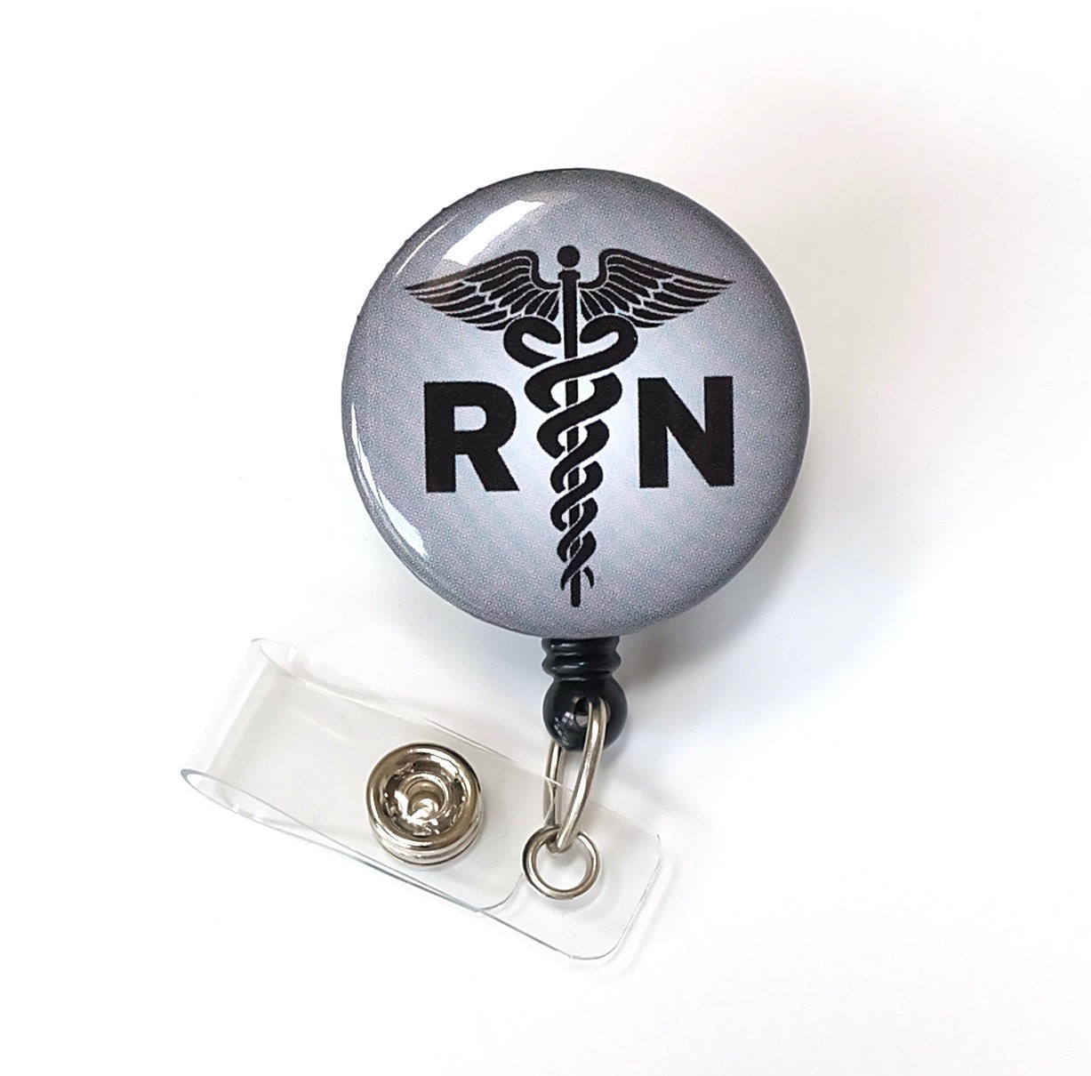 Unisex Name Badge Reel Registered Nurse Badge Holder RN Etsy