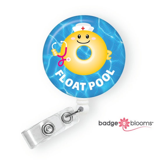 float pool nurse badge float nurse badge reel cute id etsy float nurse