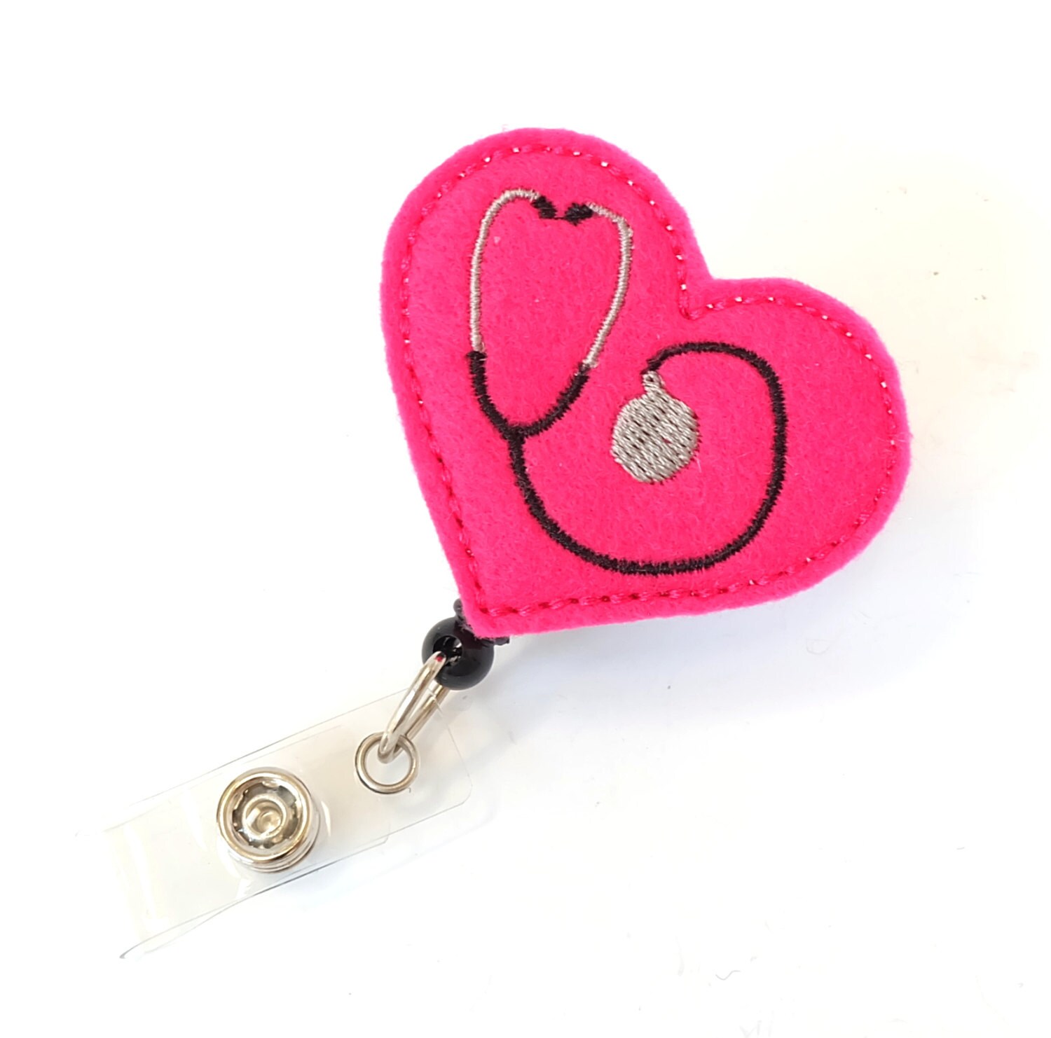 RN Stethoscope Felt Badge Reels Cute Badge Reel Etsy