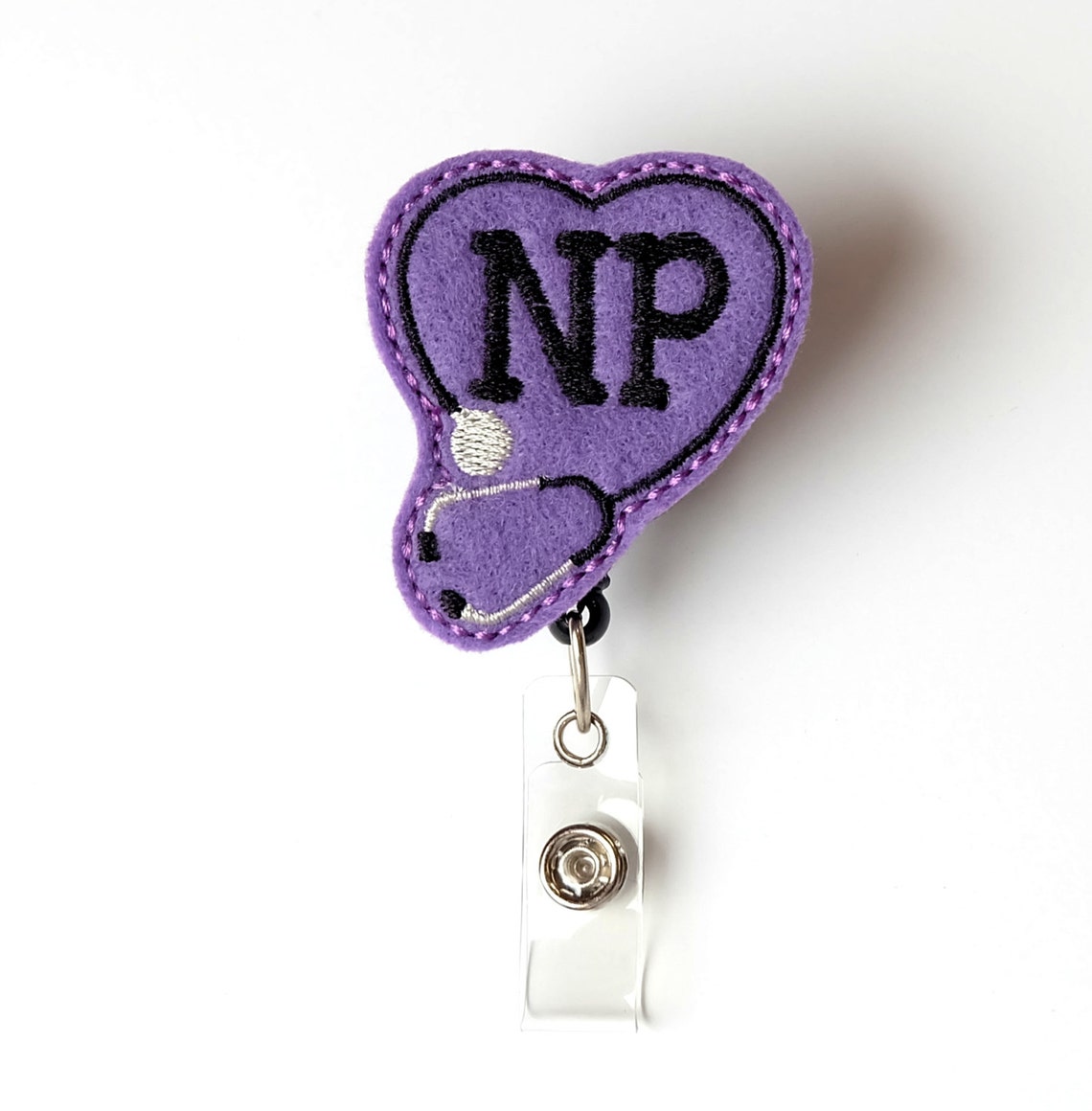Nurse Practitioner Badge Clip Cute Badge Reel Unique Etsy