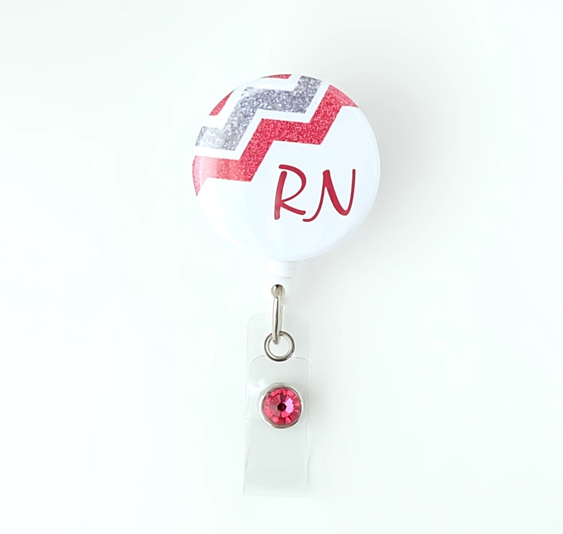 RN Badge Reels Retractable Badge Clips Nurse Name Badge Etsy