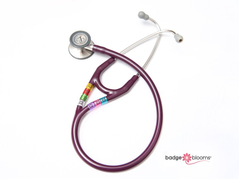 BadgeBlooms Nurse Gift Doctor Gift Steth Tag Cute Steth Tag Stethoscope Charm Physician Jewelry Nurse Jewelry Stethoscope ID