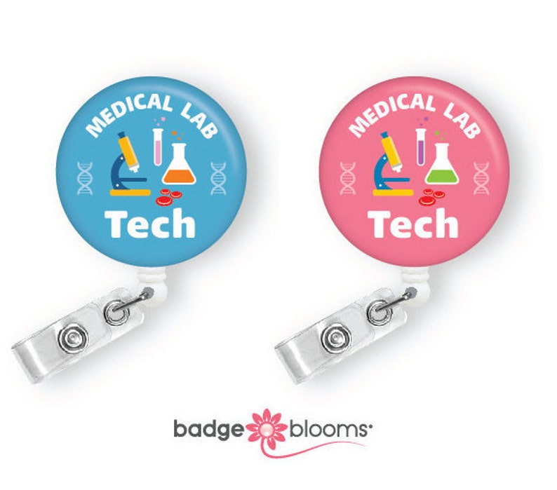 Medical Lab Tech Gift MLT Badge Clips Medical Lab Badge Etsy