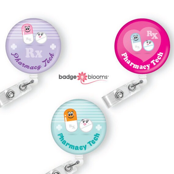 Pharmacist Gifts Pharmacy Tech Badge Reels Retractable ID