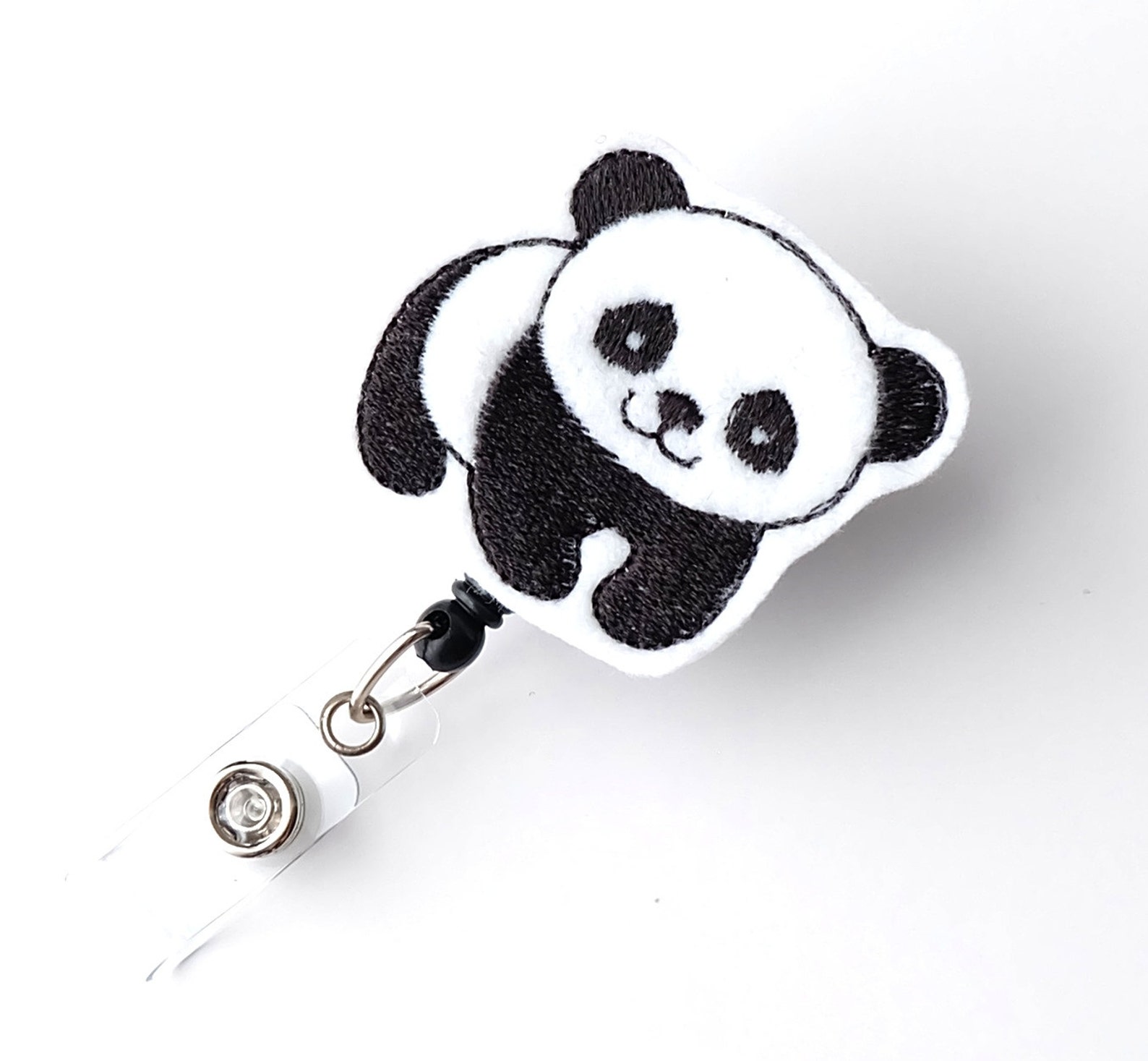 Baby Panda Name Badge Holder Cute Badge Reels Unique Etsy