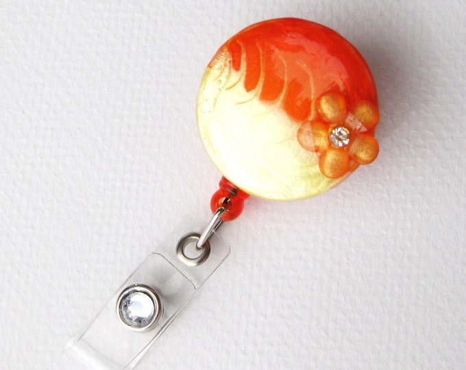 Unique Flower Badge Reels Designer Retractable ID Holders Etsy