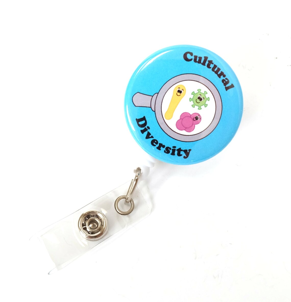 Medical Lab Gift Microbiology Humor Medical Lab Badge Reel Etsy
