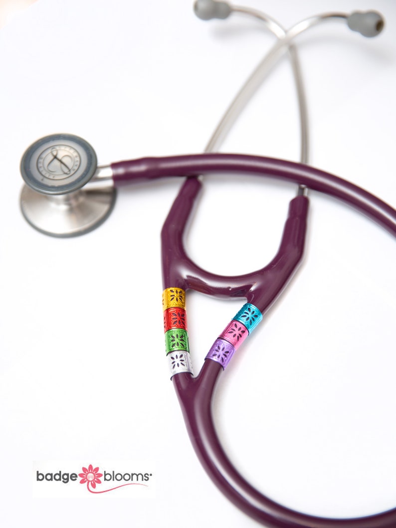 BadgeBlooms Nurse Gift Doctor Gift Steth Tag Cute Steth Tag Stethoscope Charm Physician Jewelry Nurse Jewelry Stethoscope ID