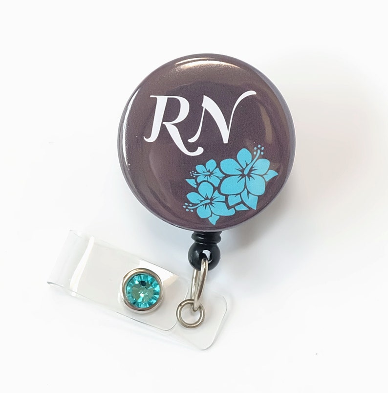 RN Badge Reel Retractable ID Badge Holder Nurse Badge Clip Etsy