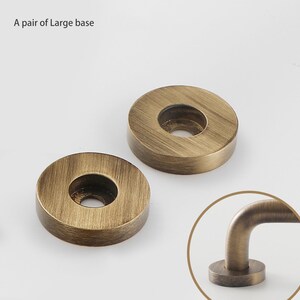 Solid Brass Round Knobs Cabinet Pull Handle, Modern Drawer Pull, 320 224 160 128 96 mm Large Base