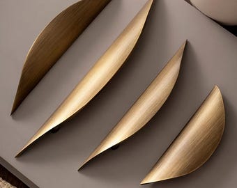 Massief messing kastgrepen, ladehandgrepen, eenvoudig en modern, 32 mm 64 mm 96 mm
