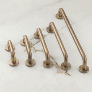 Tirador de cobre macizo para armario, tirador moderno para cajón, 320 224 160 128 96 mm