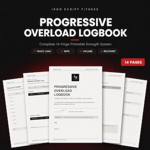 Overload Logbuch | Krafttraining Planer (PDF Download)