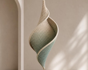 Schema per girandola a vento all'uncinetto, decorazione boho da appendere, ornamento a spirale all'uncinetto con effetto sfumato, uncinetto moderno per esterni, girandola rustica da giardino