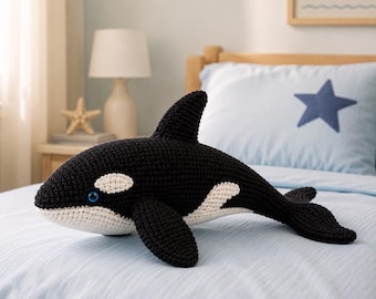 Virkat sjöjungfrudockamönster PDF, Amigurumi sjöjungfruhandledning, Virkmönster för havsprinsessor, Gör-det-själv-presentmönster för söt docka