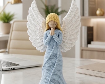 Crochet Angel Pattern Pdf, Angel Doll Crochet Pattern, Amigurumi Angel Pattern, Prayer Angel Crochet Tutorial PDF, Crochet Boho Decor