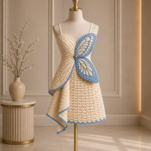 fashion butterfly wing dress Whispering Wings" Couture Butterfly Gown  Enchanting Elegance for  Photoshoots