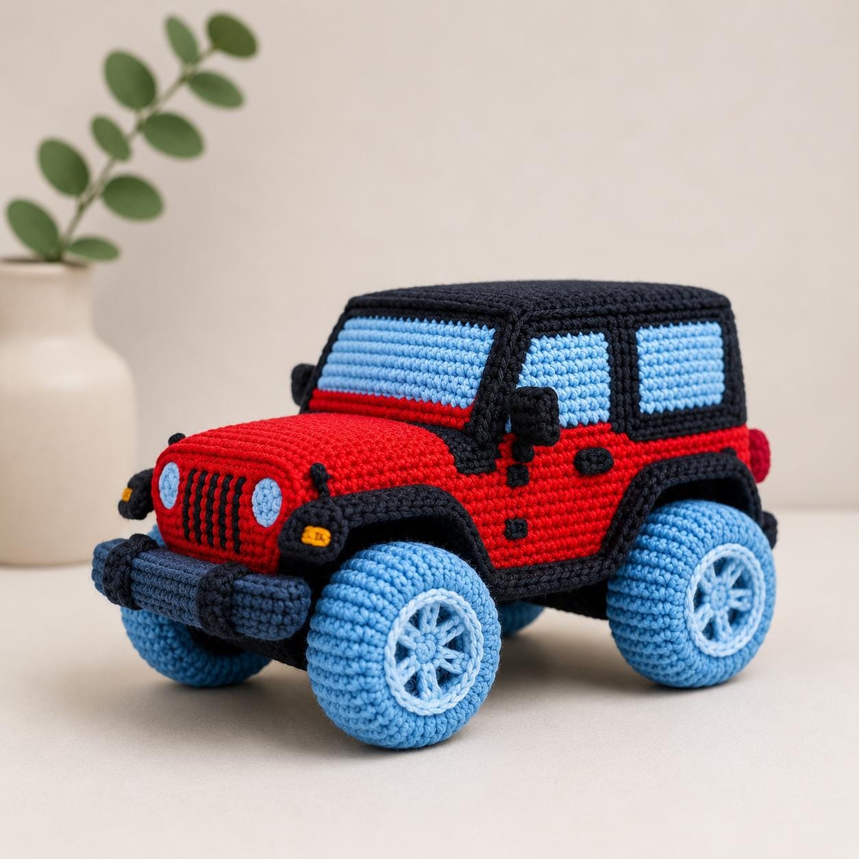 Crochet off Road Vehicle Pattern PDF, Amigurumi Jeep Toy Pattern, 4x4 ...