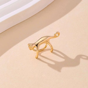 14K Gold Plated Kitty Cat Ear Cuff Wrap Earring / Climber
