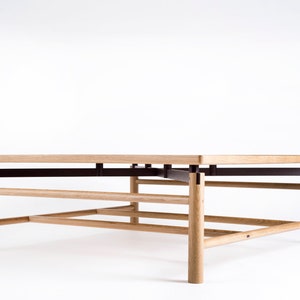 Coffee Table, Custom, Hardwood, Rift White Oak, Wenge, Square image 1